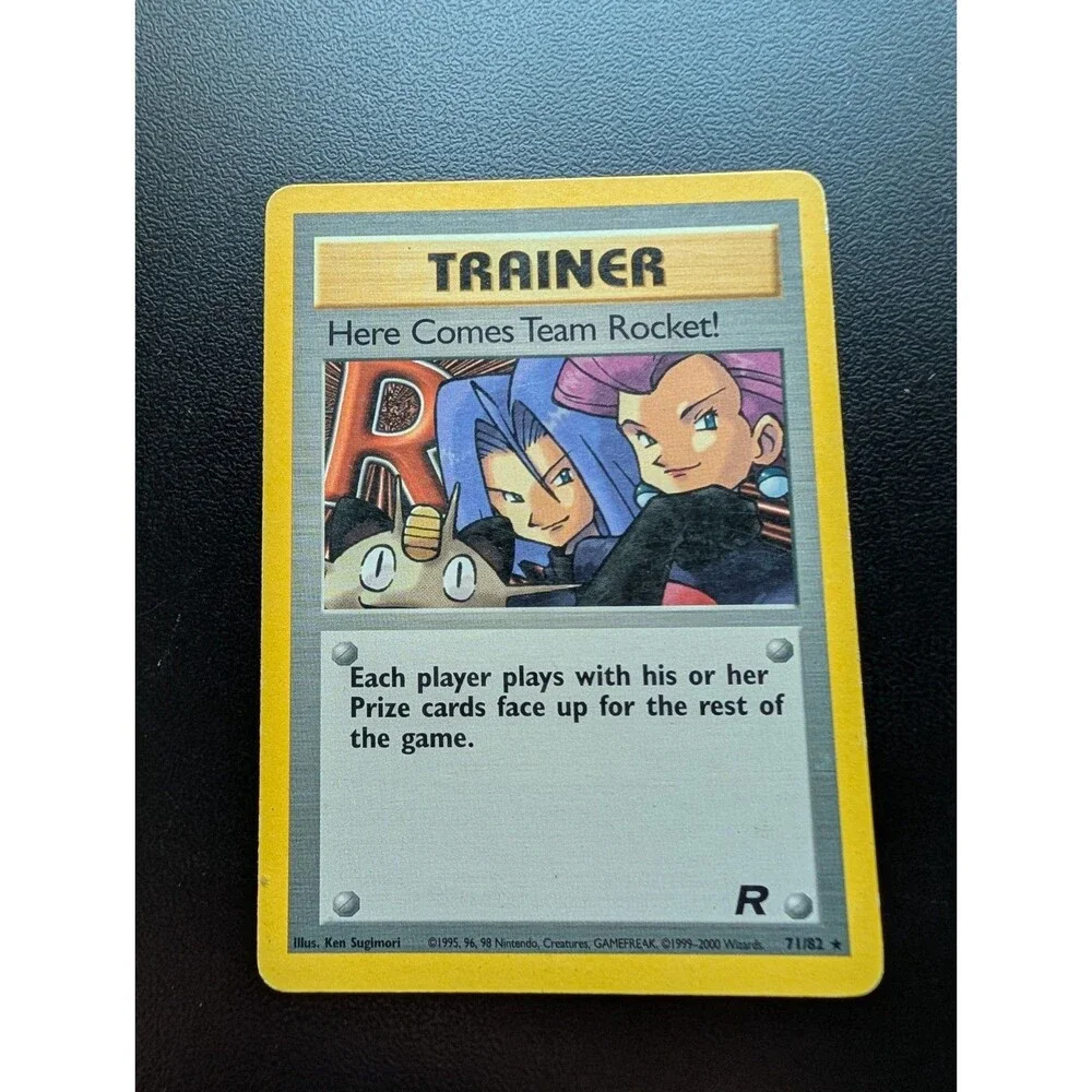 Here Comes Team Rocket! 71/82 Team Rocket Regular rare pokemon card vintage